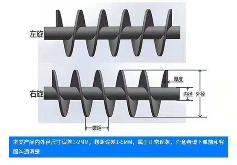 池州市不锈钢螺旋叶片无轴螺旋输送机 - 方案